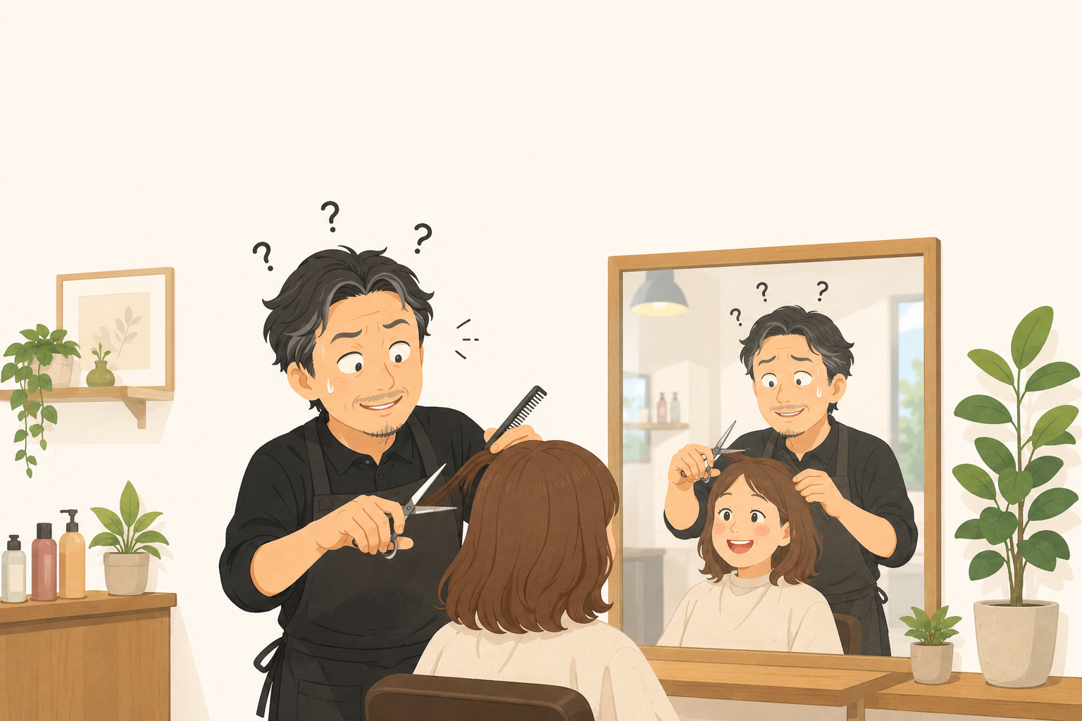 10秒前に呼んだ名前を、もう忘れている — 名前が出てこない美容師の話